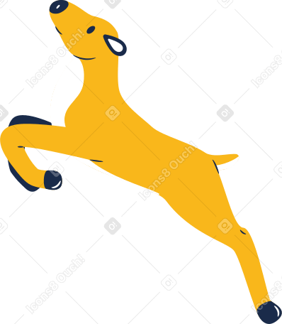 deer jumping PNG, SVG