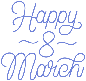 lettering happy 8 march PNG, SVG