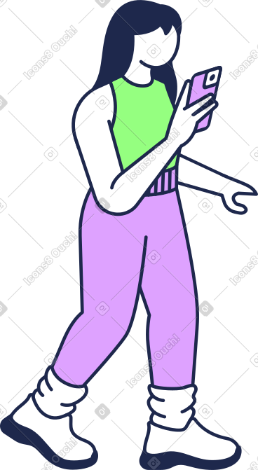 电话的女人 PNG, SVG