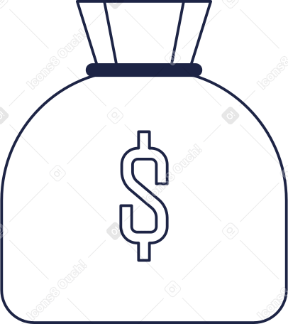 Flat Illustration Of Money Bag Icon In Pink And Yellow Color. 25056655  Vector Art at Vecteezy