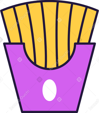 fries Illustration in PNG, SVG