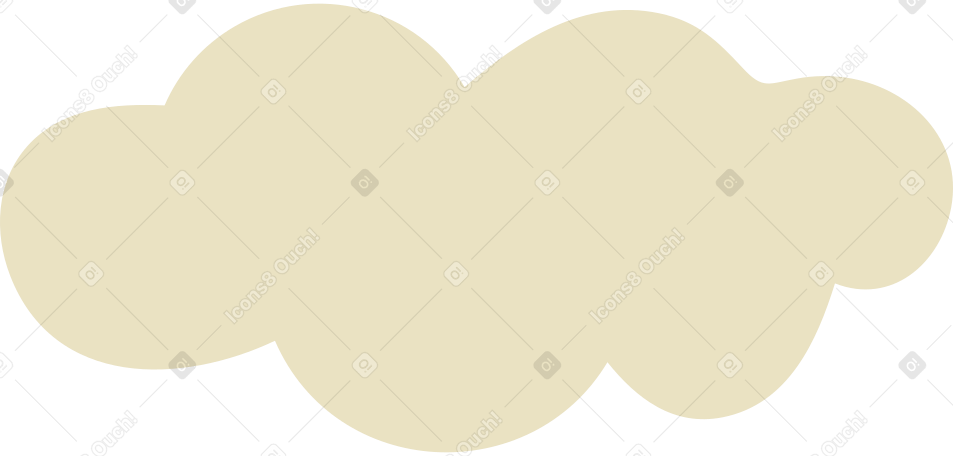 beige fluffy cloud PNG、SVG