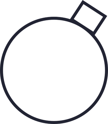 White bauble PNG, SVG