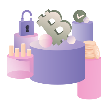 Crypto safety and cybersecurity for cryptocurrency animated illustration in GIF, Lottie (JSON), AE