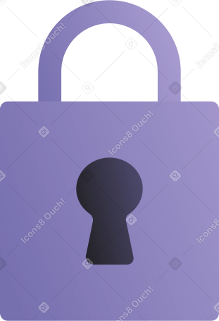 closed lock PNG, SVG