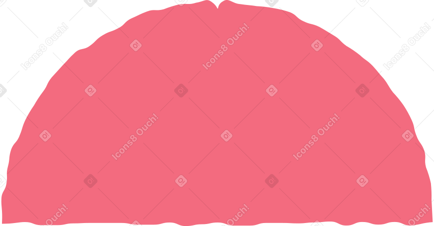 semicircle red PNG, SVG