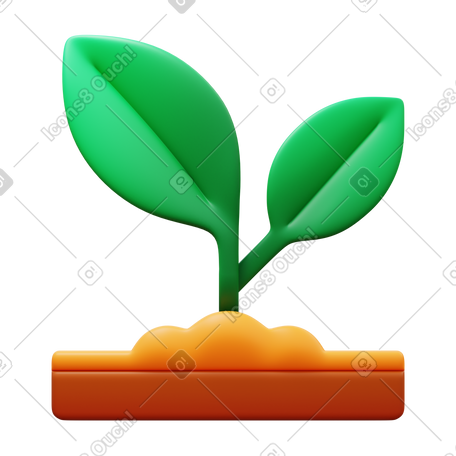 3D sprout PNG, SVG