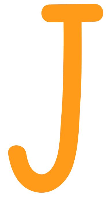 J yellow PNG, SVG