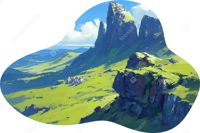 green highland background PNG, SVG