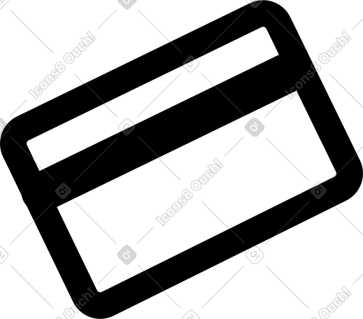 rectangular bank card PNG, SVG