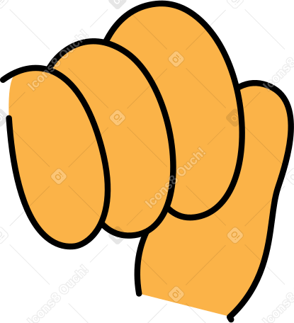 fingers and thumb of fist PNG, SVG