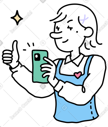 年轻女子用智能手机拍照 PNG, SVG