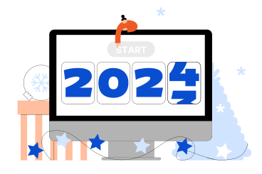 Zahlen 2024 im neujahrs-countdown, junge frau beginnt ein neues jahr PNG, SVG