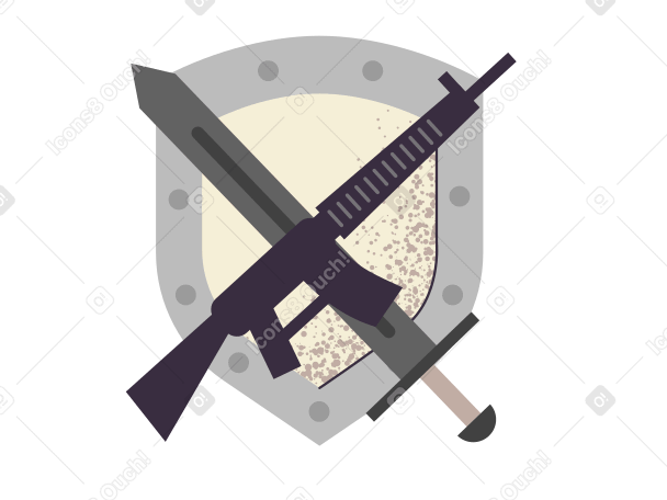 Weapon Illustration in PNG, SVG