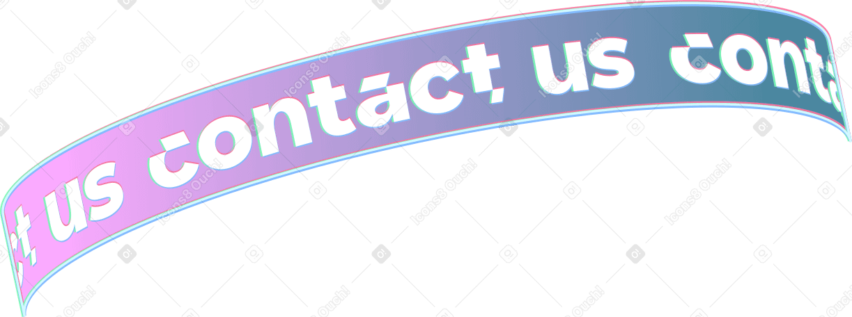 text contact us lettering top PNG, SVG