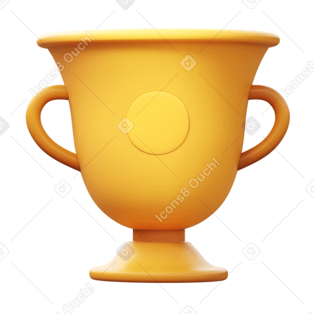 3D trophy PNG, SVG