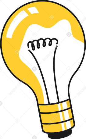 small incandescent lamp Illustration in PNG, SVG