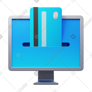 Online payment with a credit card PNG, SVG