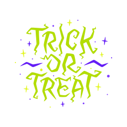 レタリングをトリックオアトリート のイラスト Png Svg Gif
