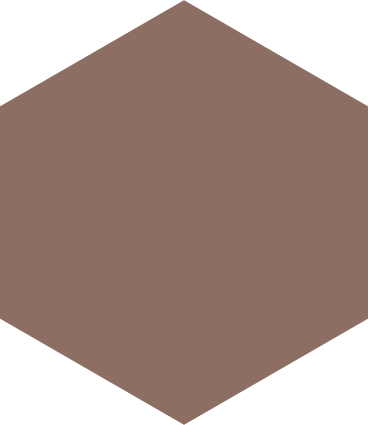 Шестиугольник коричневый в PNG, SVG