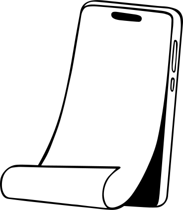 Téléphone avec défilement PNG, SVG