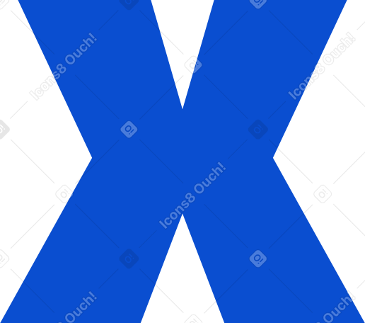 lettera x PNG, SVG