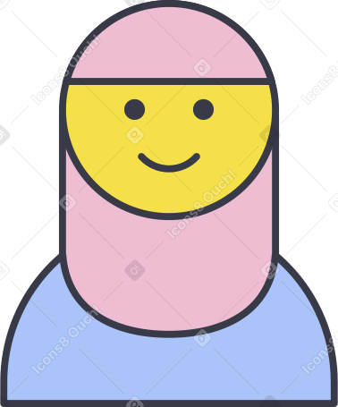 hijab niña PNG, SVG