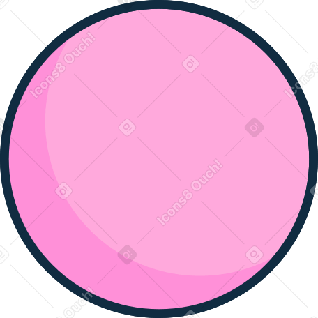 pink planet PNG, SVG
