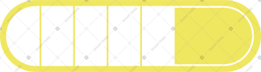 Yellow rounded progress bar PNG, SVG