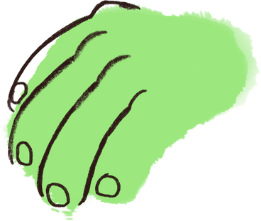 Hand  green PNG, SVG