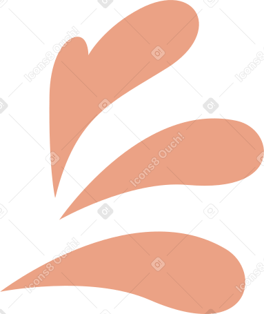 gocce volanti decorative PNG, SVG