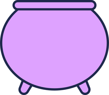 cauldron for potion PNG, SVG