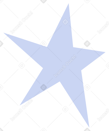 Blue pulsating star animated illustration in GIF, Lottie (JSON), AE