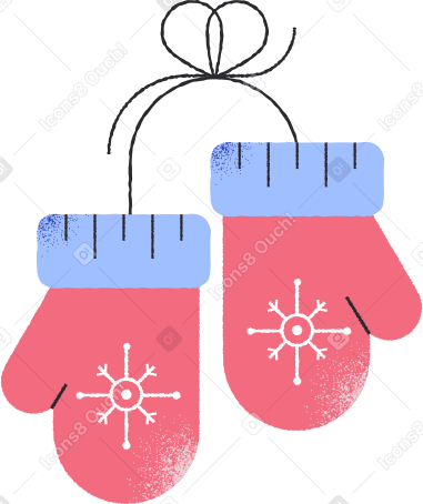 christmas mitten Illustration in PNG, SVG