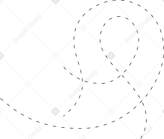black dotted line Illustration in PNG, SVG