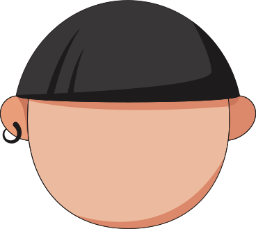 face with short hair PNG, SVG