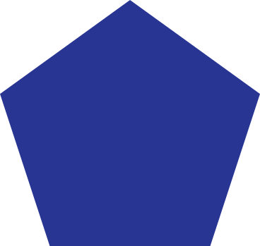 Pentagone bleu foncé PNG, SVG
