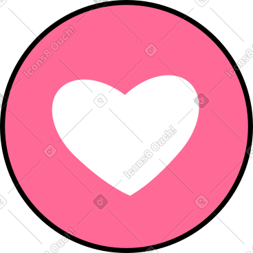 Pink heart like icon动态插图，格式有GIF、Lottie (JSON)、AE