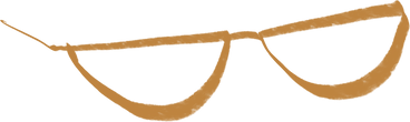 golden half rim glasses PNG, SVG