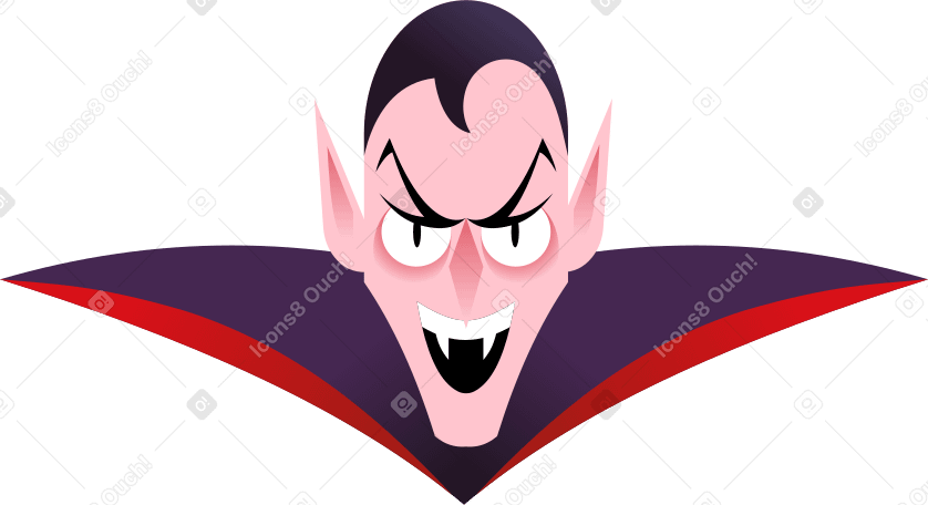 vampire head PNG, SVG