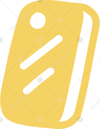yellow phone PNG, SVG