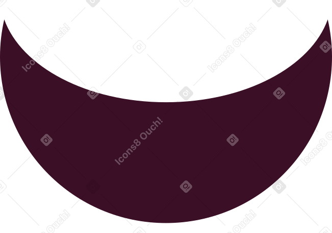 crescent brown PNG, SVG