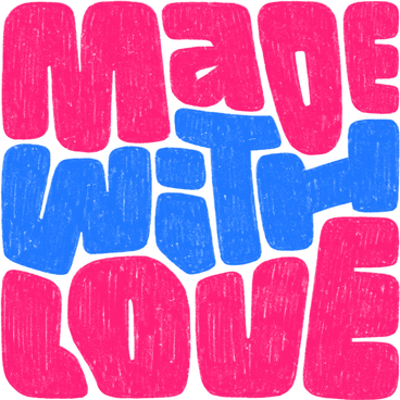 lettering handdrawn made with love texture text PNG, SVG