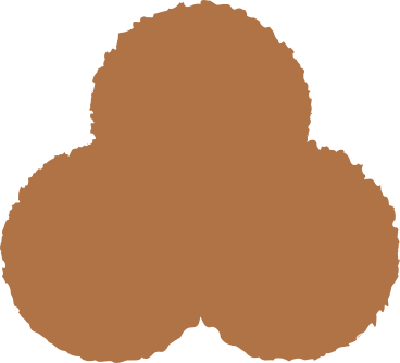 Трилистник коричневый в PNG, SVG