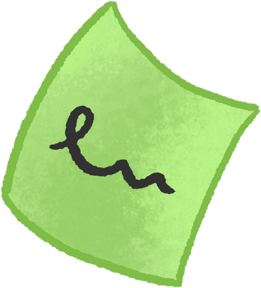 Green note PNG, SVG