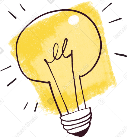 lamp idea Illustration in PNG, SVG