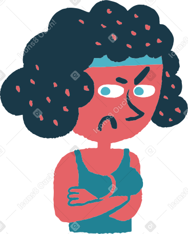 sad woman Illustration in PNG, SVG