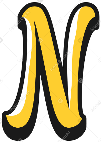 uppercase letter n PNG, SVG