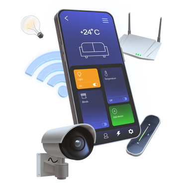 Aplicación para el hogar inteligente y dispositivos inteligentes. PNG, SVG