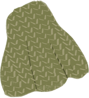 green cloth with a pattern PNG, SVG